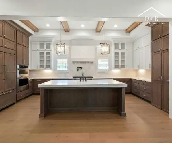 captures a traditional-style kitchen remodel